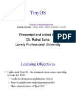 Tinyos: Presented and Edited By: Dr. Rahul Saha Lovely Professional University