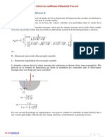 Calcul Du Coefficient Dlasticit Dun Sol