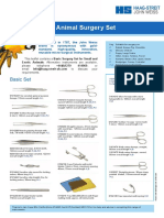 Small & Exotic Animal Surgery Set - Suggested Sets & Instruments Leaflet 