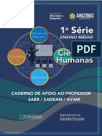 Professor - Caderno de Apoio - Ciências Humanas - 1 Série