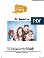 Mi Familia La Página Del Español