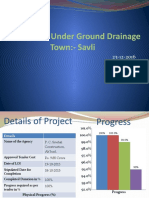 Progress of Under Ground Drainage Town:-Savli