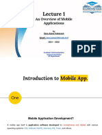 An Overview of Mobile Applications: by Zana Azeez Kakarash Email: 2021 - 2022