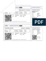 Boarding Pass: Bengaluru (T1) To Kolkata Hossain/Md Jafar MR