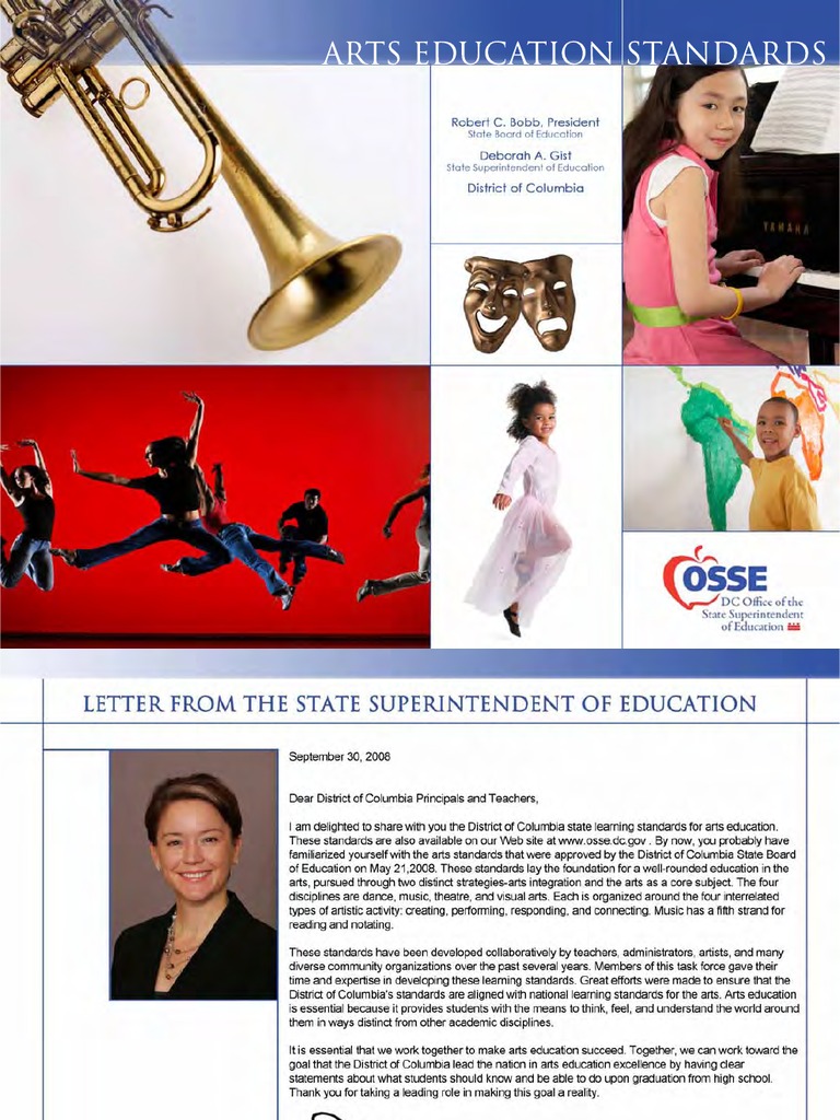 Dcps Arts Standards | PDF