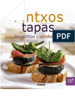 Pintxos, tapas, bocadillos y sándwiches (Cocina en casa) (Spanish Edition)
