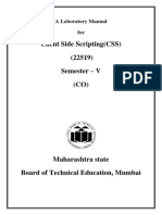 Client Side Scripting (CSS) (22519) Semester - V (CO) : A Laboratory Manual For