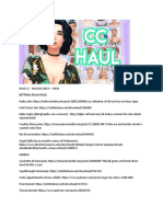 Haul CC List May 19