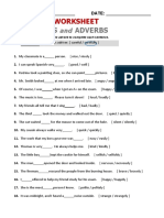 Atg Worksheet Adjectives Adverbs