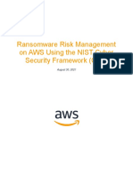 Ransomware Risk Management on AWS Using the NIST