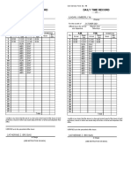 Daily Time Record Daily Time Record: Ilagan, Kimberly M. Ilagan, Kimberly M