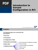 Introduction To Variant Configuration in R/3