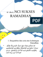8 Kunci Sukses Ramadhan