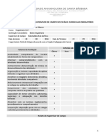 Avaliação Estágio Engenharia Civil