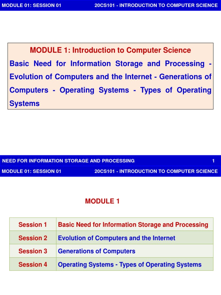 Intro to Computer Science Basics | PDF | Computer Data Storage ...