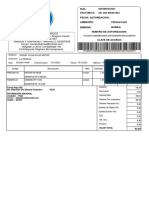 RUC.: Factura N. Fecha Autorizacion: Ambiente: Emision:: Código Cantidad Descripción Precio Unitario Desc. Total Med