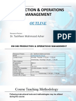 Production & Operations Management: Outline