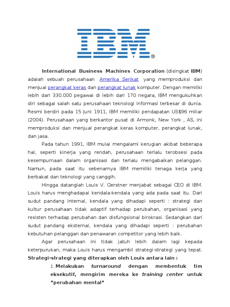 International Business Machines Corporation