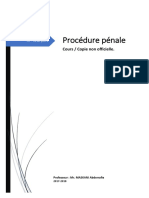 Cours de Procédure Pénale Complet