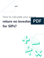 How To Calculate Your Actual: Return On Investment For Sips?