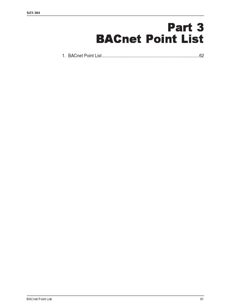 Point List Information PDF Thermostat Applied And