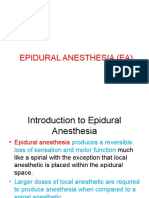 Epidural Anesthesia (Ea) : March 2018