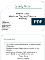 Quality Tools: Pareto Chart Ishikawa Diagram (Fishbone Analysis)