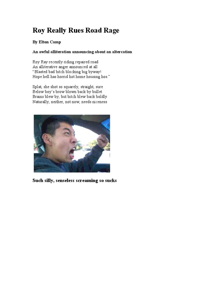 Roy's Road Rage Rant Revealed | PDF