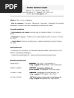 Curriculo Giselma Sampaio Geral
