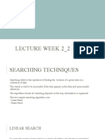 Lecture Week 2 - 2: Searching