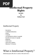 Intellectual Property Rights: Fall 2021 by Hadiqua Fazal