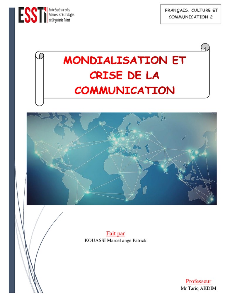 Impact de la communication sur la mondialisation | PDF | Globalisation ...