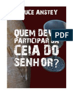 Quem Deve Participar Da Ceia Do Senhor Bruce Anstey