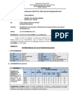 Informe Prof. Jorge Coronado - Octubre