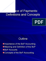 Balance of Payments: Definitions and Concepts