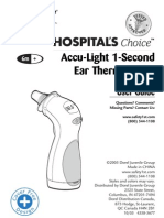 Accu-Light 1-Second Ear Thermometer: User Guide