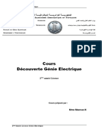 Cours Découverte Génie Electrique 2 Ème Année Licence Génie Electrique