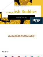 English Buddies - WEEK 5