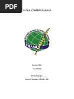 Download Paper Kewirausahaan by Ega Pawana SN54924961 doc pdf