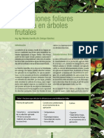 2009 - Nº 13 - Aplicaciones Foliares de Urea en Árboles Frutales