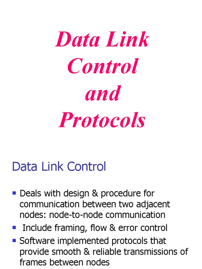 Data Link Protocols Explained | PDF | Communications Protocols ...