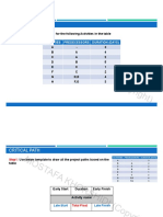 Critical Path: Example: Find The Critical Path For The Following Activities in The Table