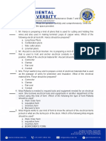 Electrical Installation Assessment Grade 7-8 Quiz