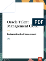 Oracle Implementing Goal Management