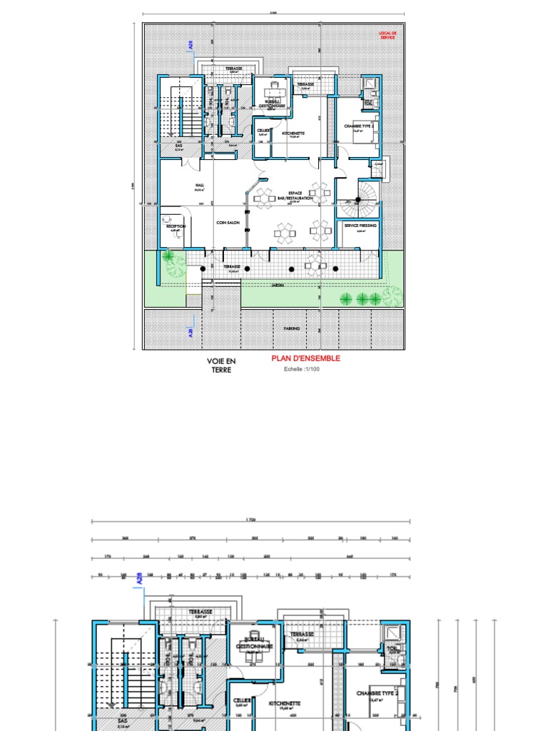 Plan d'Ensemble Architecture et Espaces | PDF