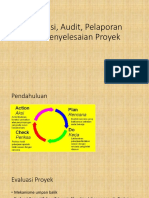 10 Evaluasi, Audit, Pelaporan dan Penyelesaian Proyek