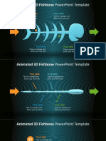 Animated 3D Fishbone Powerpoint Template: Title Here