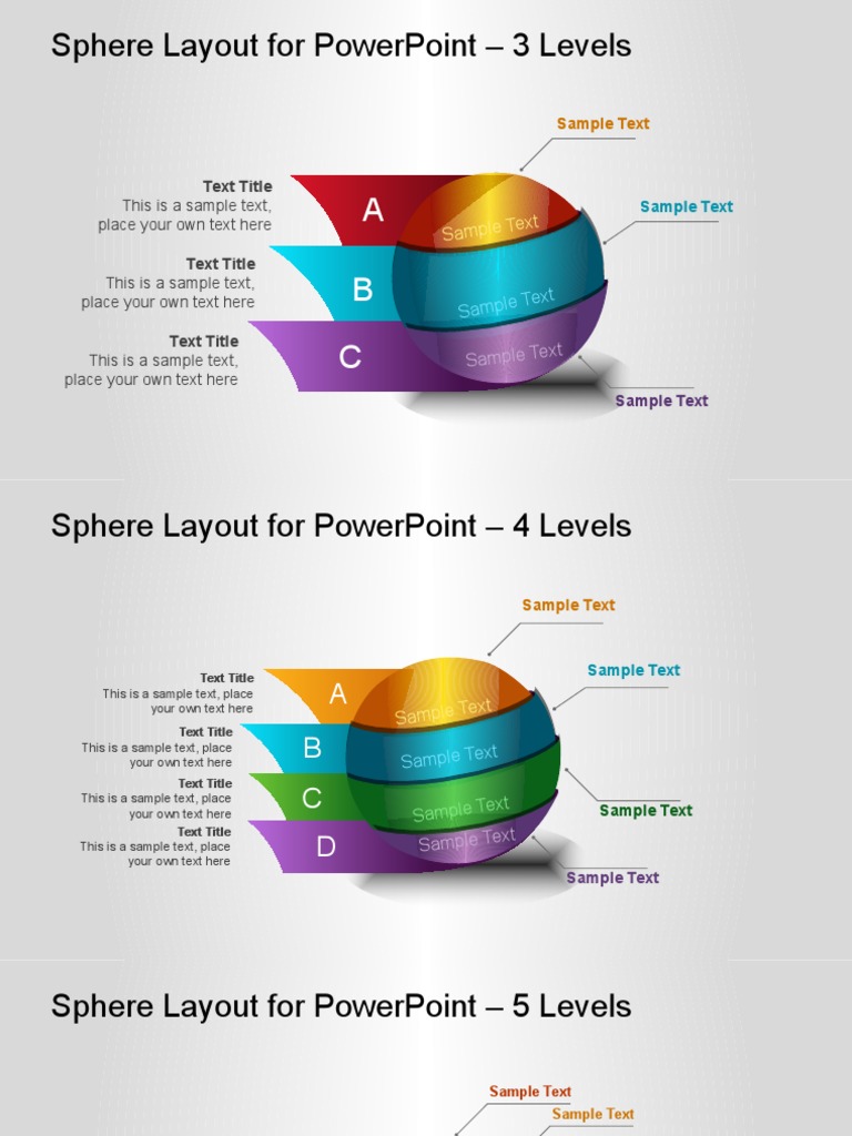Sphere Layouts for PowerPoint Templates | PDF