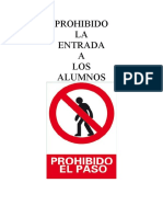 PROHIBICIONES EN EL TALLER DE ELECTRICIDAD