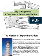 The Lady Tasting Coffee: A Case Study in Experimental Design